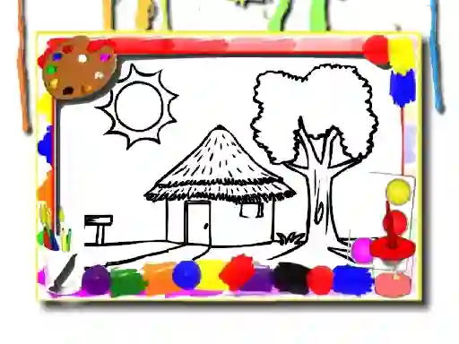 თამაში Back To School: House Coloring Book ონლაინ