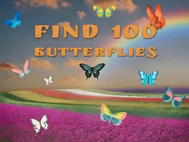თამაში Find 100 butterflies ონლაინ