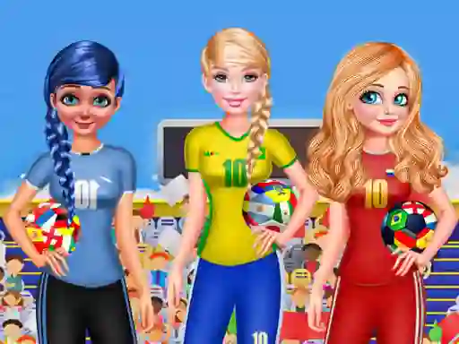 თამაში BFF Princess Vote For  FIFA 2018 Quarter Finals ონლაინ