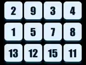 თამაში Numbers Sliding Puzzle ონლაინ
