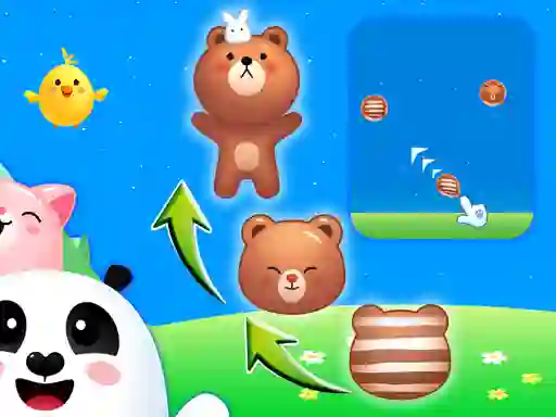 თამაში Animal Merge: Bubble Shooter ონლაინ