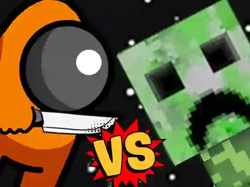 თამაში Among vs Creeper Fight ონლაინ