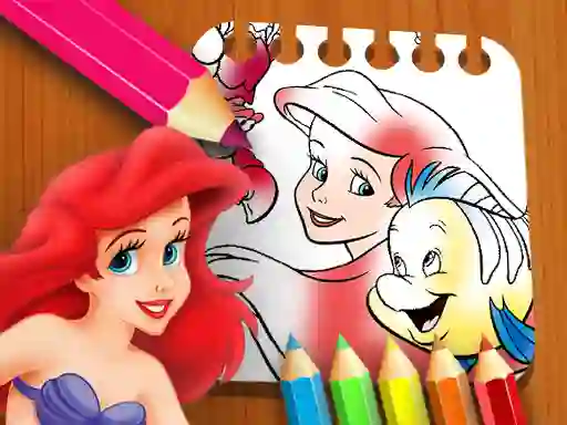 თამაში The Little Mermaid Coloring Book ონლაინ