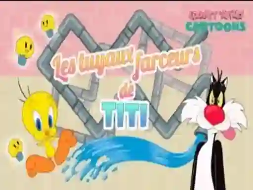 თამაში Looney Tunes Cartoons Les tuyaux farceurs de Titi ონლაინ