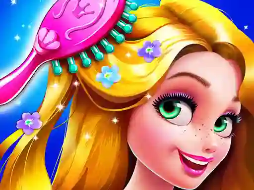 თამაში Long Hair Princess Hair Salon ონლაინ