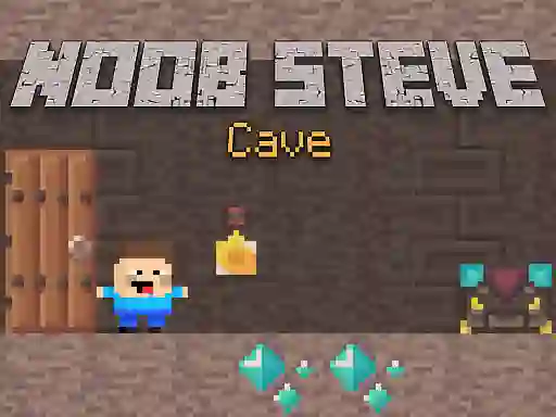 თამაში Noob Steve Cave ონლაინ
