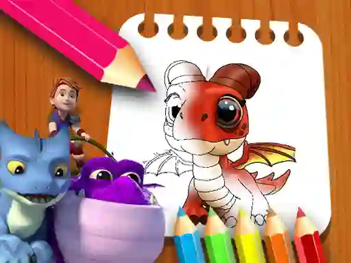თამაში Dragon Rescue Riders Coloring Book ონლაინ