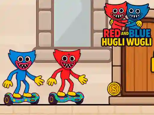 თამაში Red and Blue Hugli Wugli ონლაინ