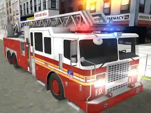 თამაში Real Truck Fire Drive Sim ონლაინ