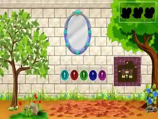 თამაში White Brick Backyard Escape ონლაინ
