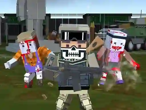 თამაში Combat Pixel Arena 3D Zombie Survival ონლაინ