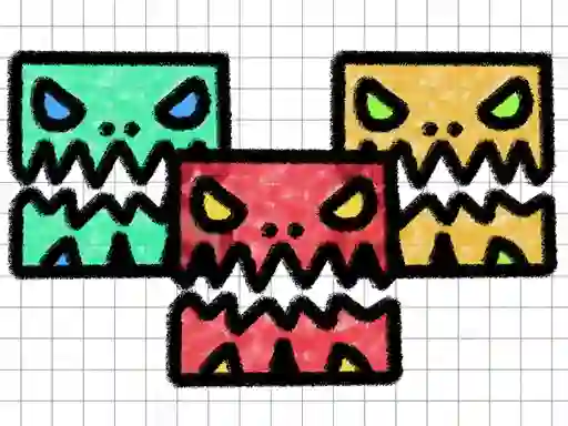 თამაში Geometry Dash Paper Note ონლაინ