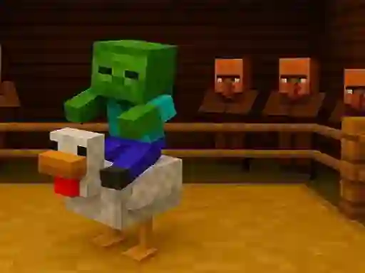 თამაში Chicken Jockey hidden lava chicken ონლაინ