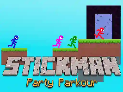 თამაში Stickman Party Parkour ონლაინ