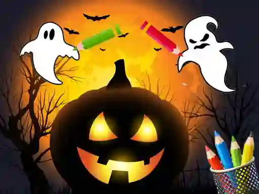 თამაში Scary Party Coloring ონლაინ