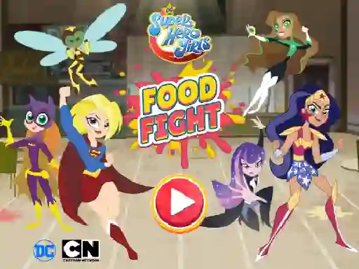 თამაში DC Super Hero Girls Food Fight ონლაინ