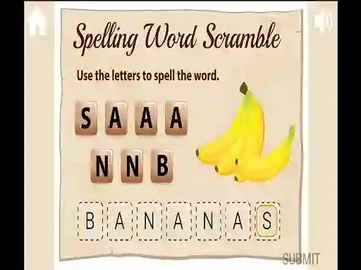 თამაში Spelling Word Scramble ონლაინ