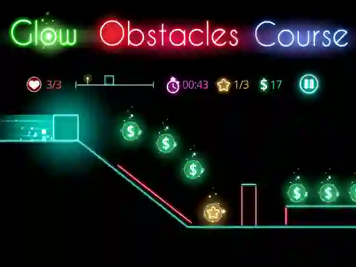 თამაში Glow obstacle course ონლაინ