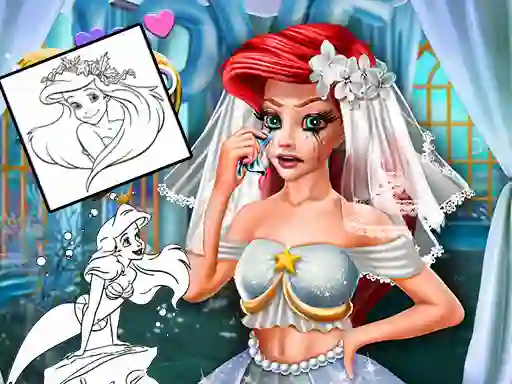 თამაში Coloring Book for Ariel Mermaid ონლაინ