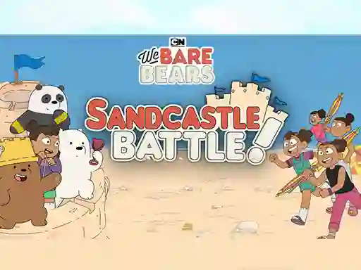 თამაში Sandcastle Battle! We Bare Bears ონლაინ