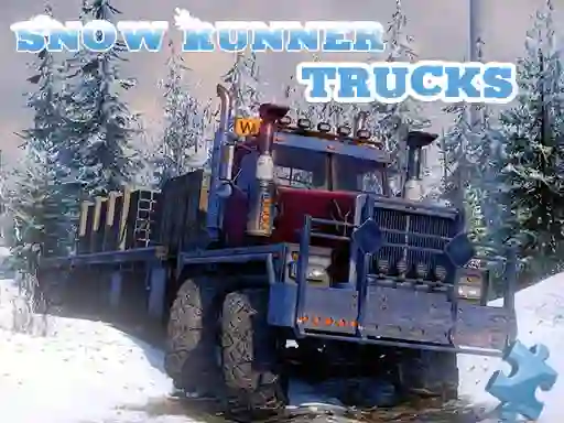 თამაში Snow Runner Trucks Jigsaw ონლაინ