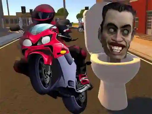 თამაში Skibidi Toilet Moto Bike Racing ონლაინ