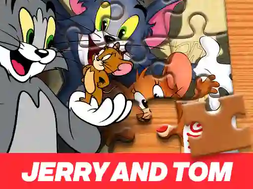 თამაში Jerry and Tom Jigsaw Puzzle ონლაინ