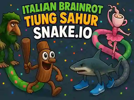თამაში Italian Brainrot Tung Sahur Snake.io ონლაინ