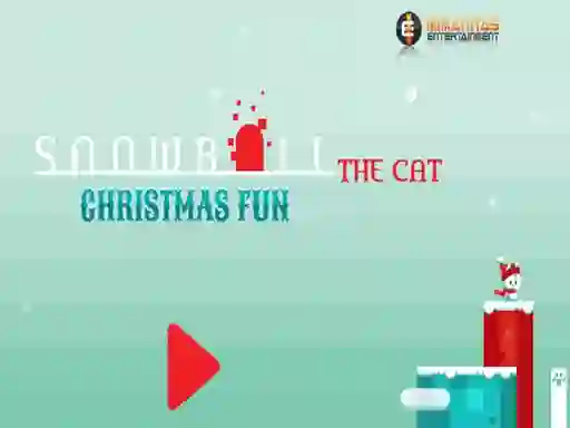თამაში Snowball The Cat Christmas Fun ონლაინ
