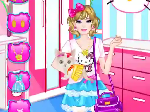 თამაში Barbie With Kitty ონლაინ