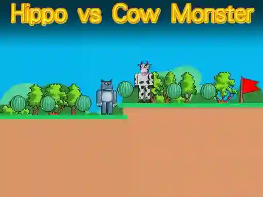 თამაში Hippo vs Cow Monster ონლაინ