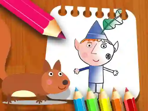 თამაში Ben Hollys Coloring Book ონლაინ