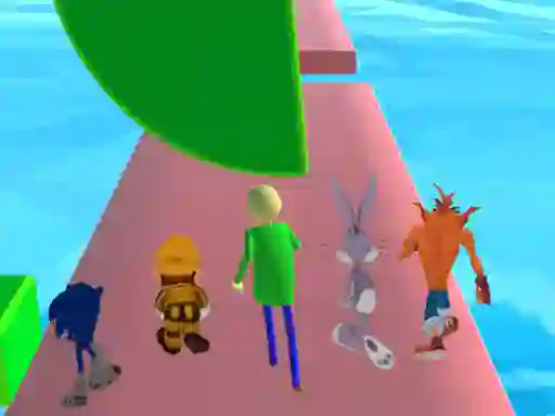 თამაში Fun Race 3D baldi's basics ონლაინ