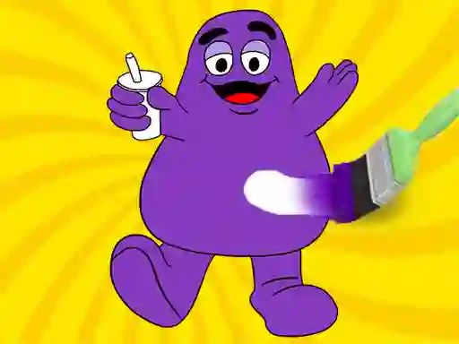თამაში Grimace Shake Coloring Book ონლაინ