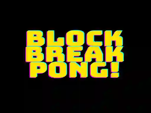 თამაში Block break pong! ონლაინ