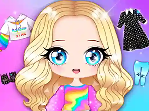 თამაში Chibi Beauty Salon Dress Up And Spa ონლაინ