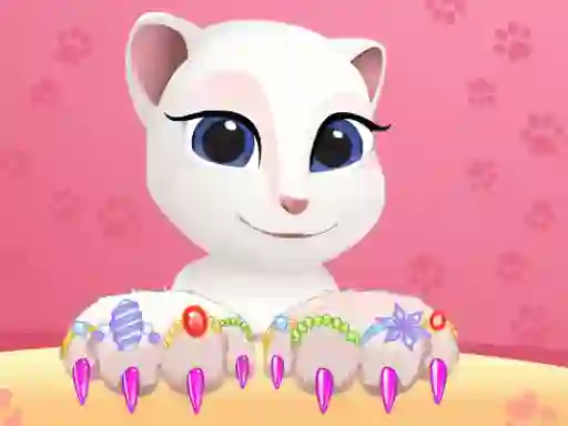 თამაში Talking Tom Angela Great Manicure ონლაინ