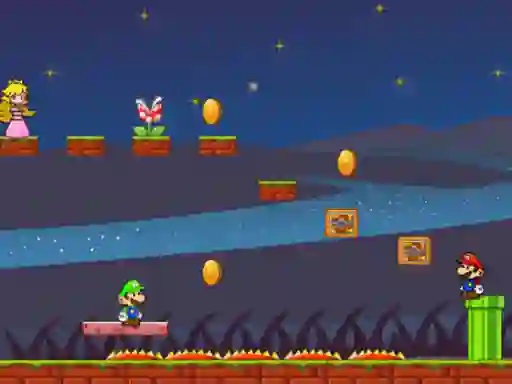 თამაში Mario Bros Save Princess ონლაინ
