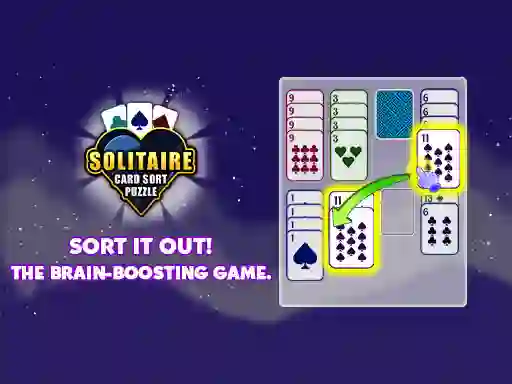 თამაში Solitaire Card Sort Puzzle ონლაინ
