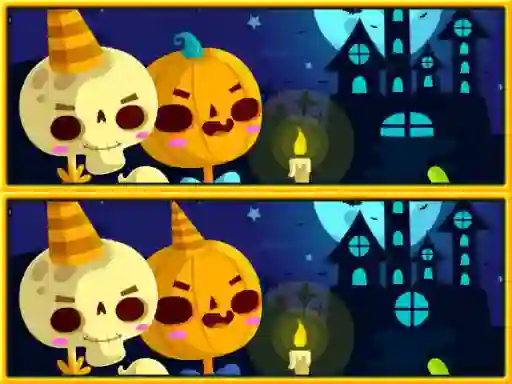 თამაში Find Differences Halloween ონლაინ
