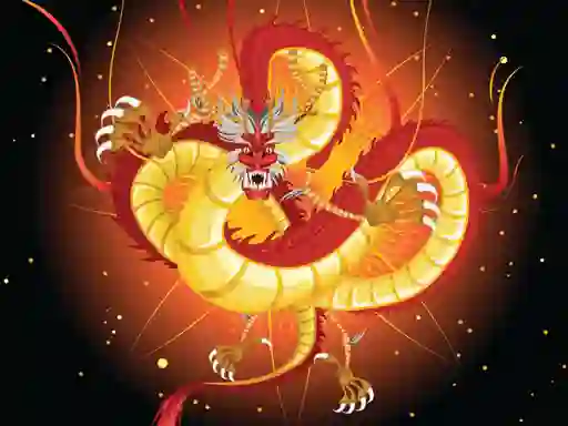 თამაში Chinese Dragons Coloring ონლაინ