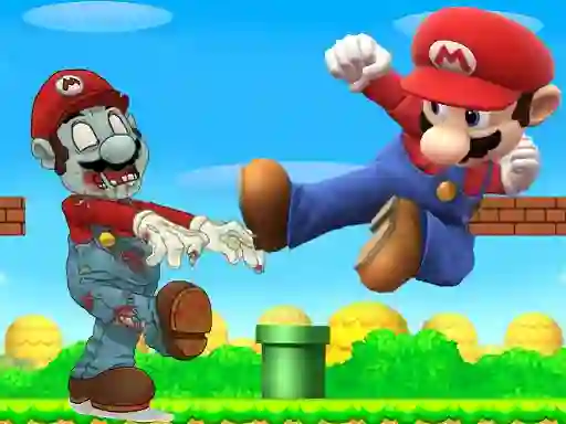 თამაში Super Mario vs Zombies ონლაინ