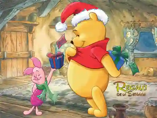 თამაში Winnie the Pooh Christmas Jigsaw Puzzle ონლაინ