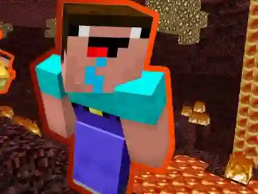 თამაში Noob Parkour: Nether ონლაინ