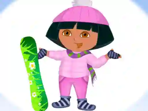 თამაში Dora Ski Winter Dressup ონლაინ