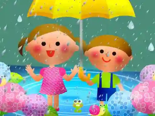 თამაში Kids Rainy Day Puzzle ონლაინ