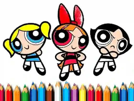 თამაში PowerPuff Girls Coloring Book ონლაინ
