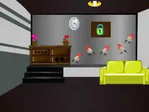 თამაში Grey Checked Room Escape ონლაინ