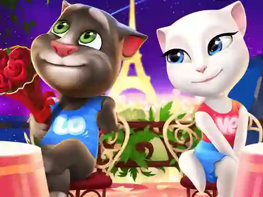 თამაში Talking Tom and Angela Coloring ონლაინ