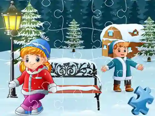თამაში Happy Winter Jigsaw ონლაინ